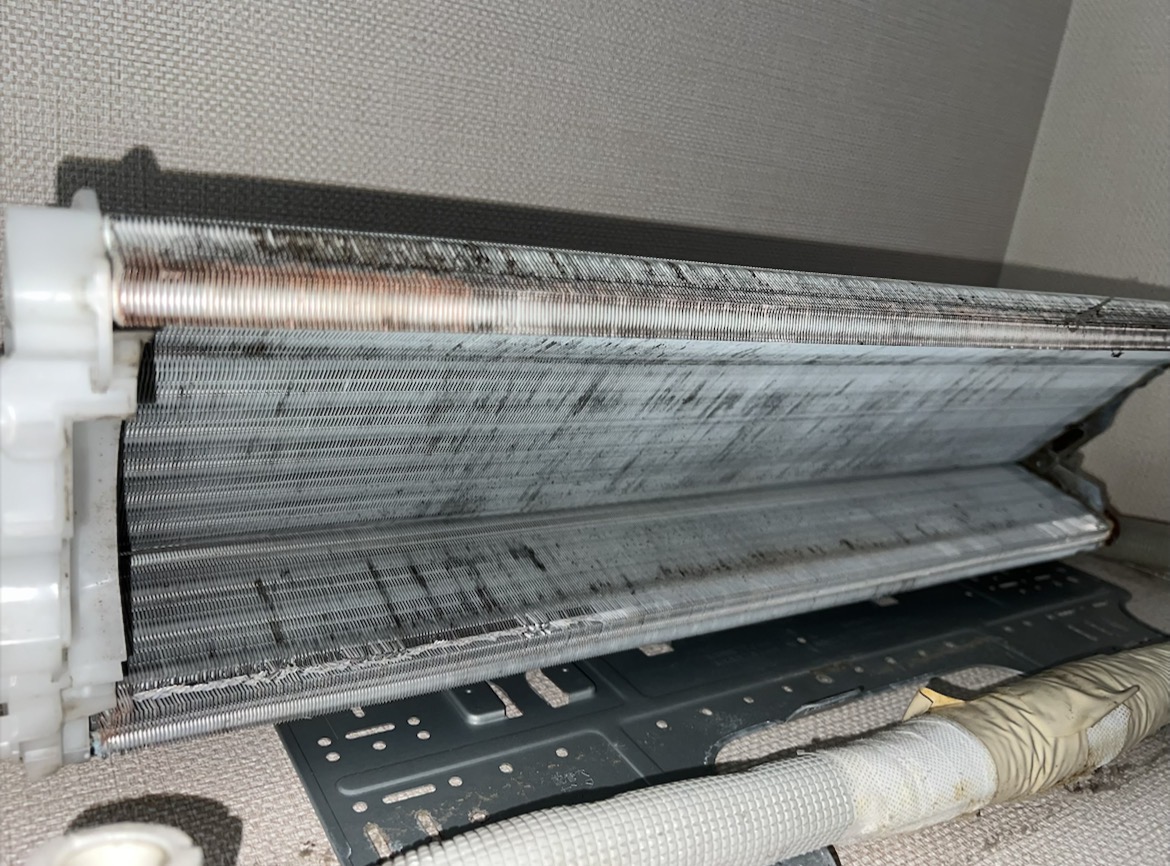 熱交換器の洗浄前の状態