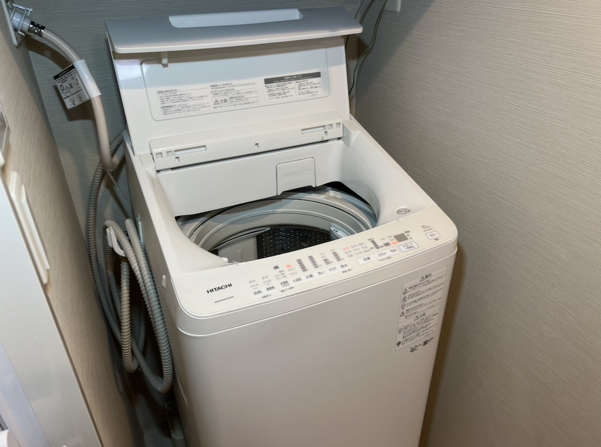 縦型洗濯機の分解洗浄作業