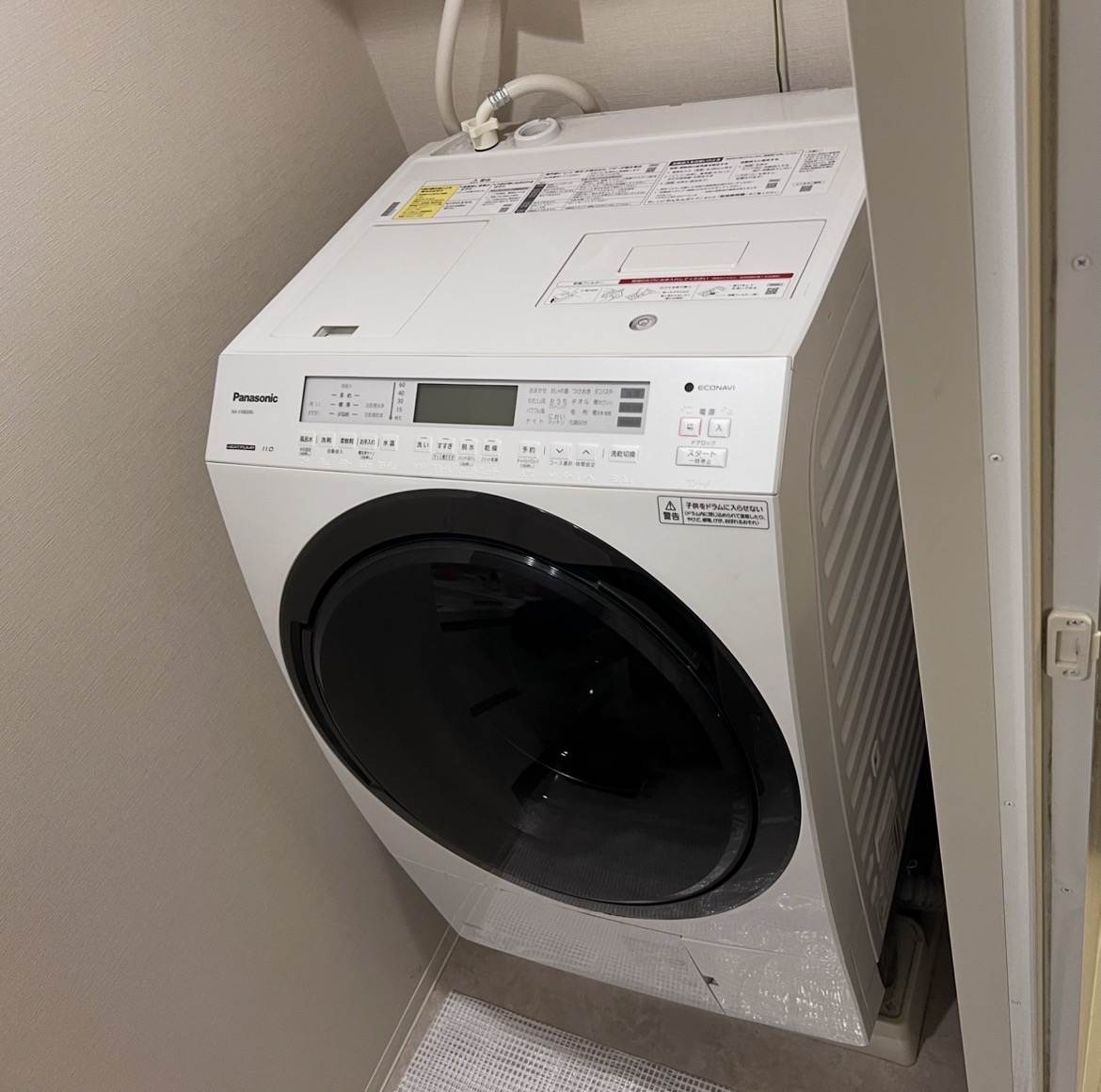 ドラム式洗濯機の分解洗浄作業